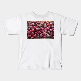 Ripe Red Okanagan Cherries Kids T-Shirt